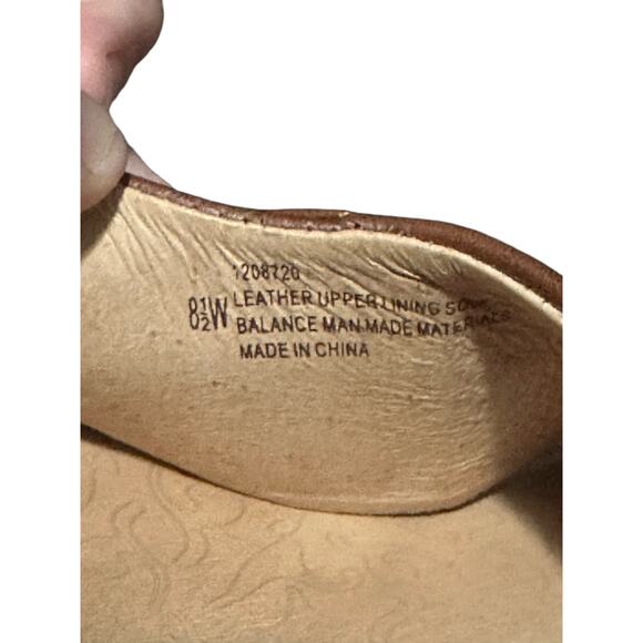 Sofft Brown Leather Slingback Sandals 8.5W Wide Width Comfort Heel Casual Shoes - Picture 10 of 10